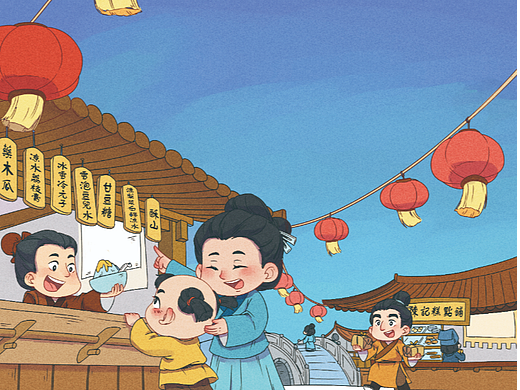 古代人的朋友圈——系列绘画