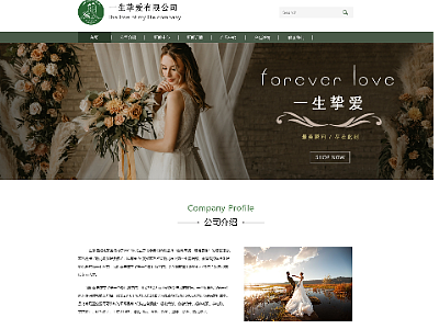 一生挚爱婚礼品牌网站设计