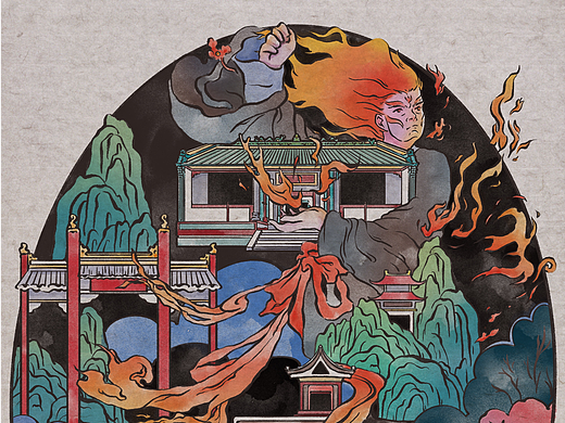 Illustration ｜ 南海神庙 司南火官祝融