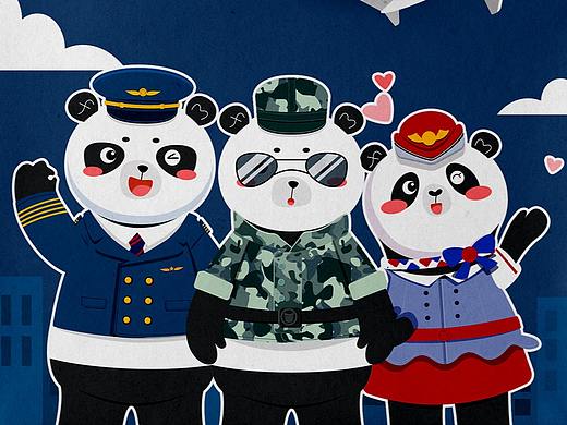 吉祥物設(shè)計(jì)熊貓（個(gè)人主頁(yè)-ZNjcxNTc2MDg=） - 商業(yè)插畫(huà) - 站酷設(shè)計(jì)師一只泡芙Puffs原創(chuàng)素材 - 站酷ZCOOL