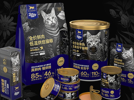 猫粮包装设计 宠物包装设计 宠物vi设计 宠物品牌设计