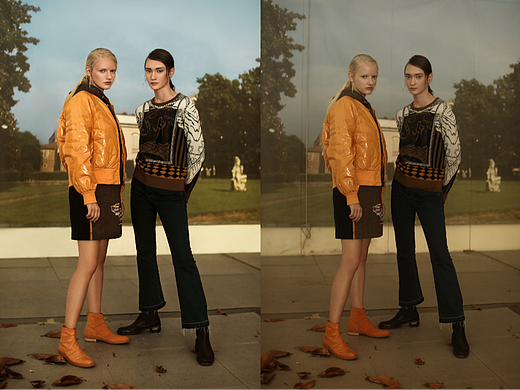 2023服装模特暗调修饰背景修复练习