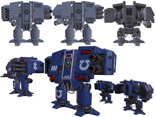 战锤40K无畏机甲/极限战士涂装（个人主页-ZNjQzMTE3NzY=） - 机械/交通 - 站酷设计师LingYun_Jiang原创素材 - 站酷ZCOOL