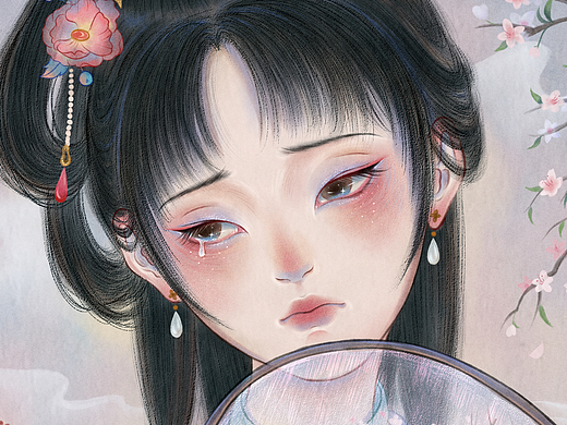 喜马拉雅《我们红楼梦里见》红楼人物国风插画