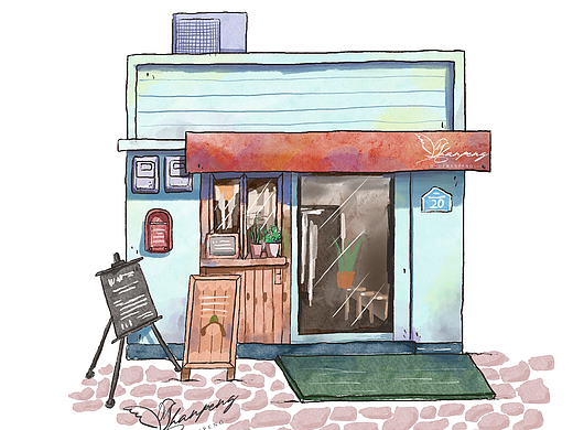 小屋手绘练习（个人主页-ZNjg0NzA4NTI=） - 创作习作 - 站酷设计师窦占鹏原创素材 - 站酷ZCOOL