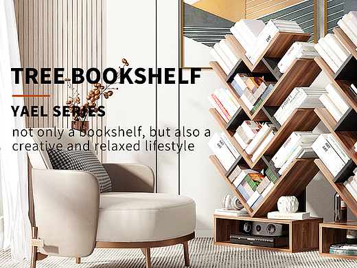 短视频-落地书架展示