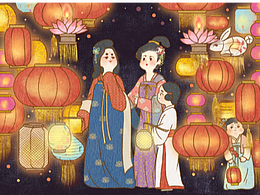 动态插画-元宵佳节上元节