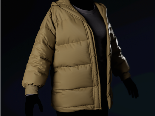 Marvelous Designer 羽绒服