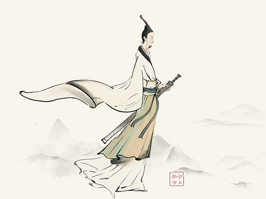 中国风插画海报