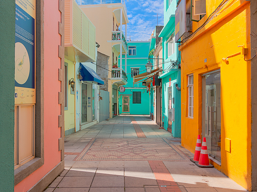 澳门 晴朗天气下的街道