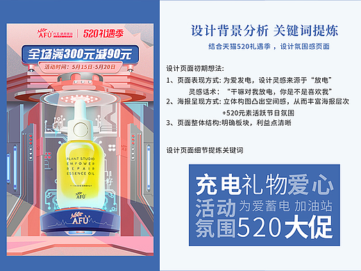 天猫阿芙 X 520礼遇季首页