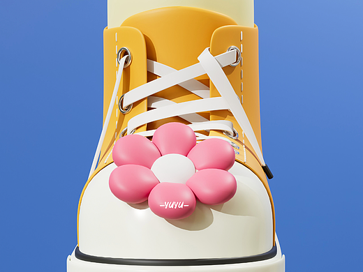 第一张blender练习作品 | 匡威鞋子