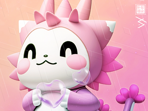 3D吉祥物海报小萌宝海报练习