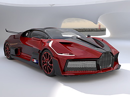 临摹DIVO 布加迪2022款 汽车