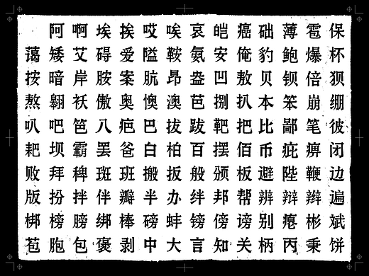 民国报纸字体复刻