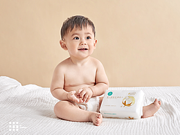 产品人像/婴儿棉柔巾/全棉时代·婴儿超柔棉柔巾