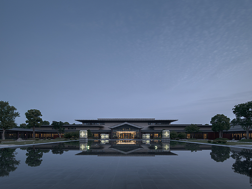 龙子湖迎宾馆|汉唐之风、四水归堂、五方相连（个人主页-ZNTc2NDYyNzI=） - 环境/建筑摄影 - 站酷设计师Archkuma库马影像原创素材 - 站酷ZCOOL