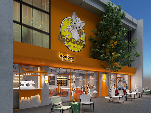 GOGOYO-宠物餐厅效果图
