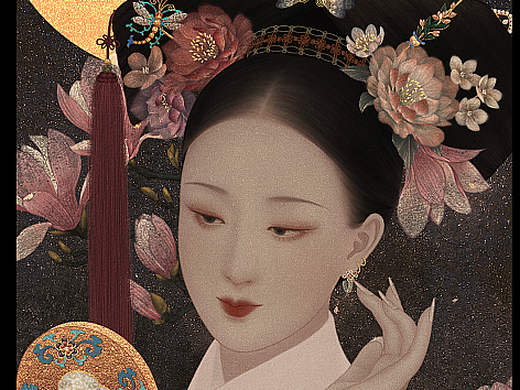 月下美人·簪花