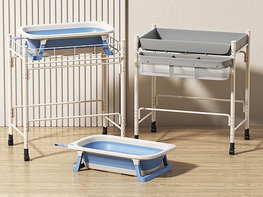 室内产品婴儿护理台渲染