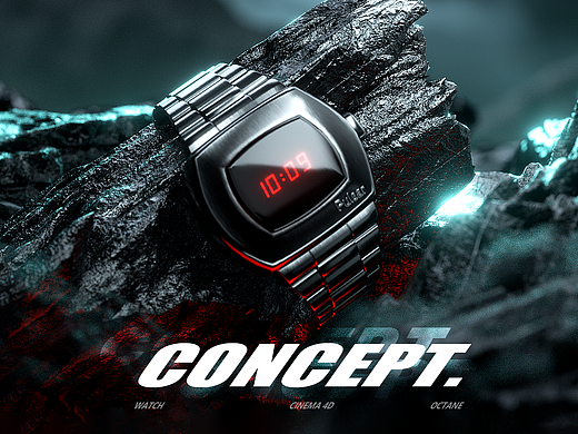 C4D-概念手表HAMILTON RED（個人主頁-ZNjc3OTYyMDA=） - 動畫/影視 - 站酷設計師小手揣褲兜原創(chuàng)素材 - 站酷ZCOOL