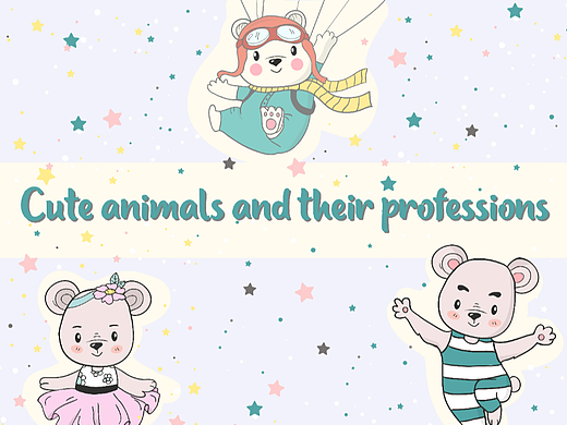 Cute animals and professions / 可爱的小熊