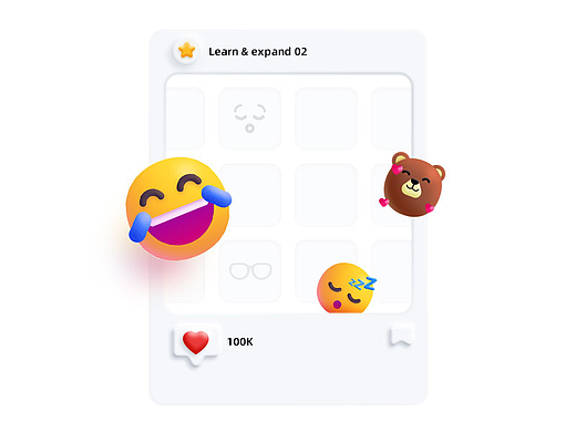 微软风3D表情包