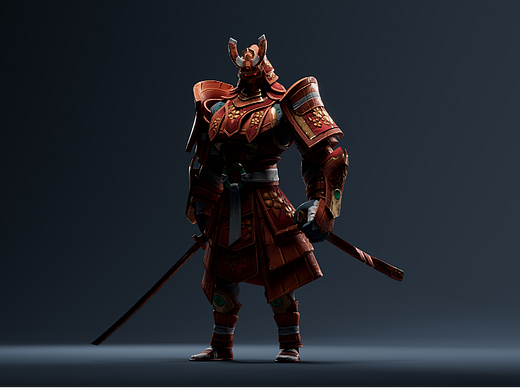 风格化武士