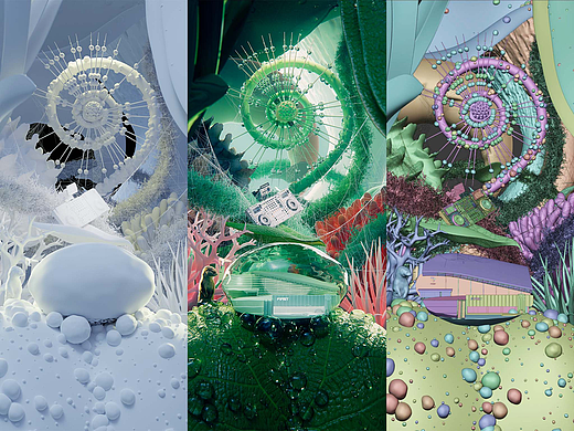  Blender雨水节气海报 几何节点初次见面