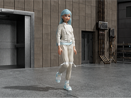 C4D角色绑骨渲染调色同人小动画