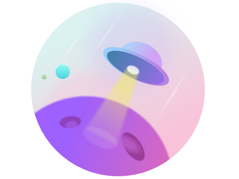 临摹教程|梦幻飞船插图怎么画