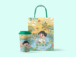 益禾堂薄荷奶綠包裝設(shè)計(jì)