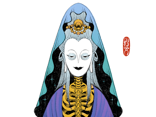 -鎖骨菩薩（個人主頁-ZNjUyOTQxODg=） - 藝術(shù)插畫 - 站酷設(shè)計師雨果hugo原創(chuàng)素材 - 站酷ZCOOL