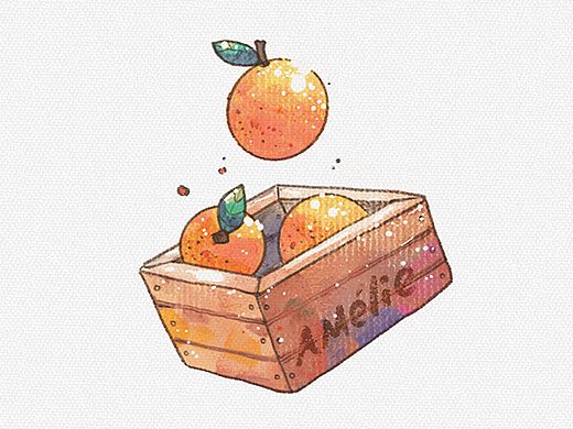 Procreate画水彩风插画