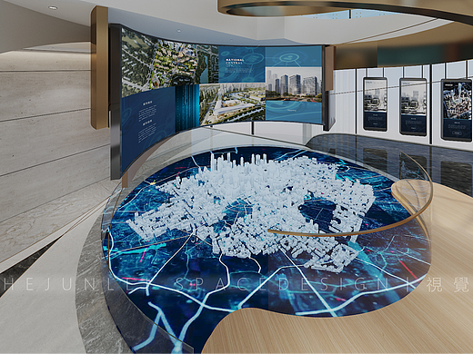 中化云服城市智慧展廳（個(gè)人主頁(yè)-ZNjgzMzEwNDQ=） - 展陳設(shè)計(jì) - 站酷設(shè)計(jì)師米開(kāi)朗魂斗羅原創(chuàng)素材 - 站酷ZCOOL