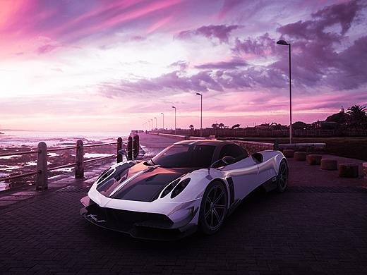 Pagani Huayra Scene Rendering  |  Blender
