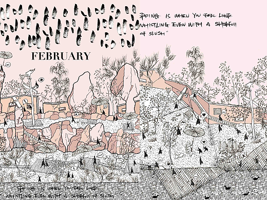 建筑插画系列｜Spring，It is hour to.......