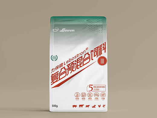一款复合预混合饲料包装设计