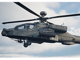 AH-64武装直升机/满配/建模作品/虚幻四渲染(部分1)