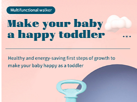 跨境外贸国际站宠物婴儿详情页banner海报-婴儿学步车