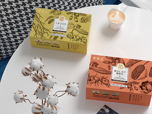 花草茶、代用茶包装设计