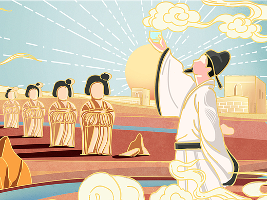 再走丝绸之路（个人主页-ZNjE0ODc1NjA=） - 商业插画 - 站酷设计师浅野水彩原创素材 - 站酷ZCOOL
