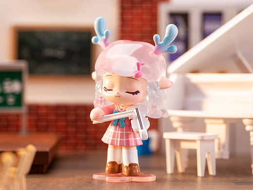 啡拉FIILA《学院少女》系列手办——潮玩盲盒拍摄