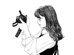 人物素描风格手绘