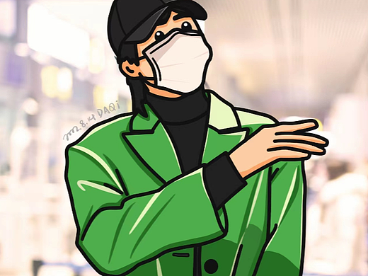 豆豆眼插画 | 刘宇宁