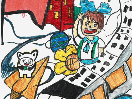 我是强国小主人（个人主页-ZNjQ1MDY2NTI=） - 儿童插画 - 站酷设计师欧布OBU原创素材 - 站酷ZCOOL