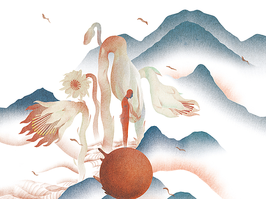 知己红茶插画
