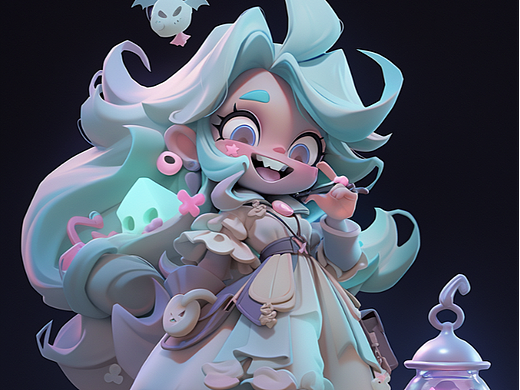 万圣节の鬼马少女【NIJI-5】（个人主页-ZNjUxNTI0NDg=） - AI作品 - 站酷设计师PockyMini原创素材 - 站酷ZCOOL