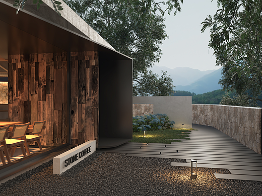 Vray渲染作品┃STONE COFFEE