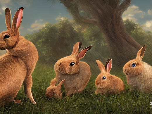 捡3只兔繁殖近百只